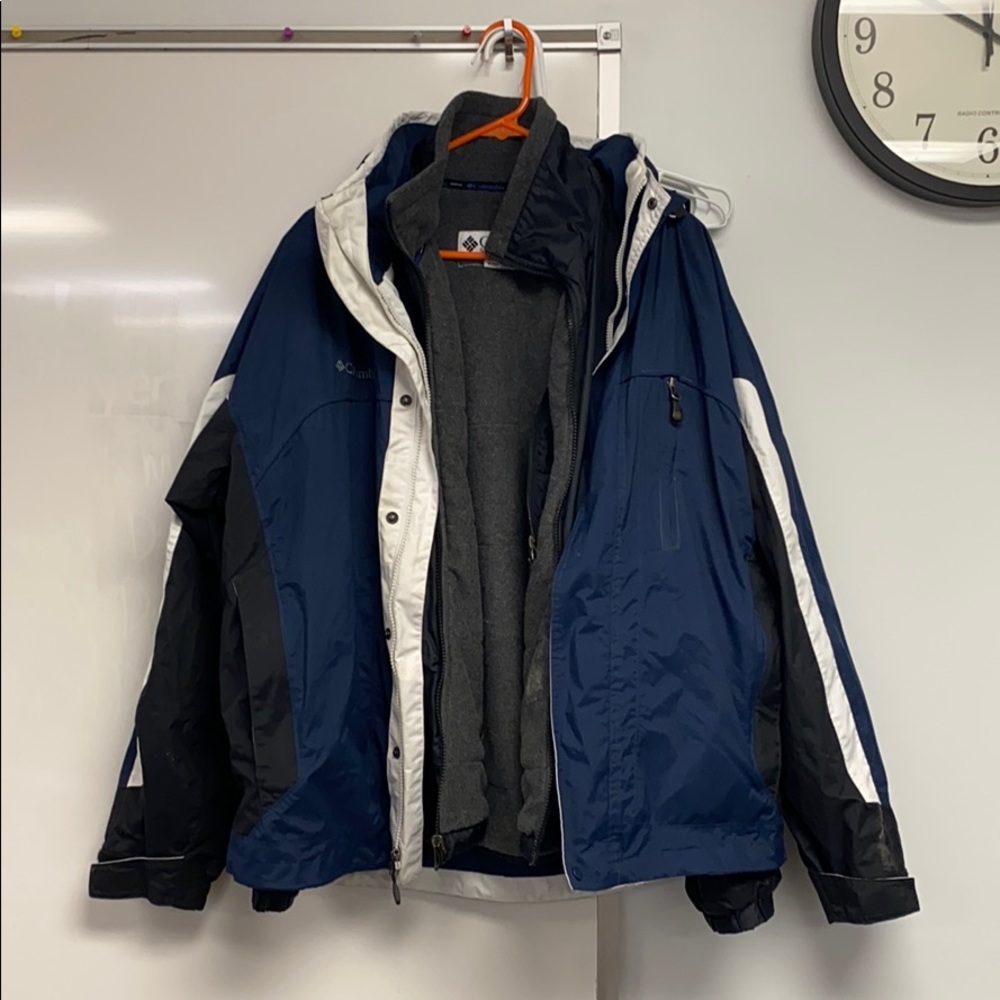 Blue Columbia Two piece Winter jacket